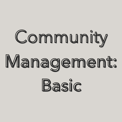 Community Management - Basic